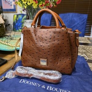 Dooney & Bourke Brown Textured Satchel